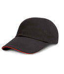 Result Kids Low Profile Heavy Brushed Cotton Cap with Sandwich Peak-1