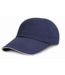 Result Low Profile Heavy Brushed Cotton Cap with Sandwich Peak-3