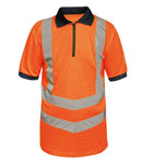 Regatta High Visibility Pro Contrast Pique Polo Shirt-1