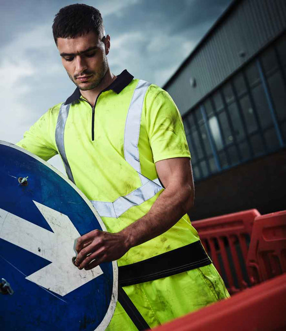 Regatta High Visibility Pro Contrast Pique Polo Shirt