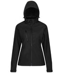 Regatta Ladies Venturer Three Layer Hooded Soft Shell Jacket-1
