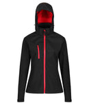Regatta Ladies Venturer Three Layer Hooded Soft Shell Jacket-3