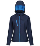 Regatta Ladies Venturer Three Layer Hooded Soft Shell Jacket-7
