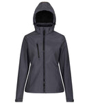 Regatta Ladies Venturer Three Layer Hooded Soft Shell Jacket-11