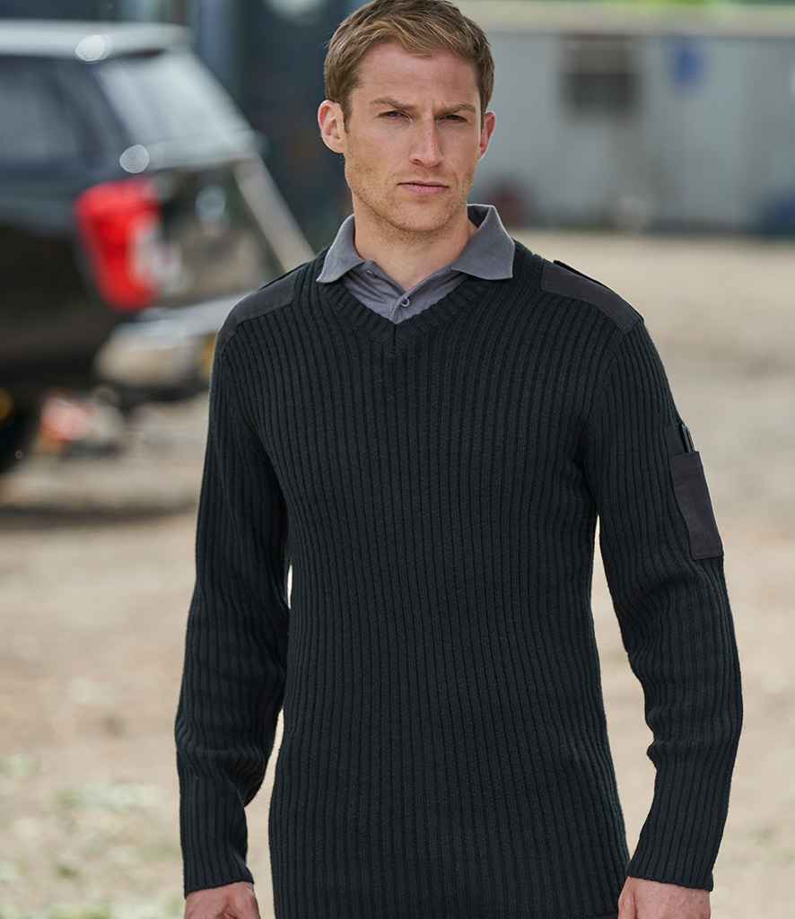 Pro RTX Pro Acrylic Security V Neck Sweater