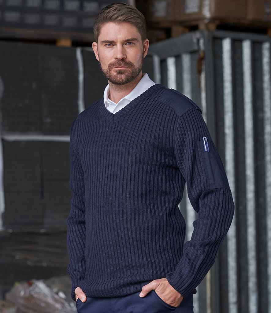 Pro RTX Pro Acrylic Security V Neck Sweater