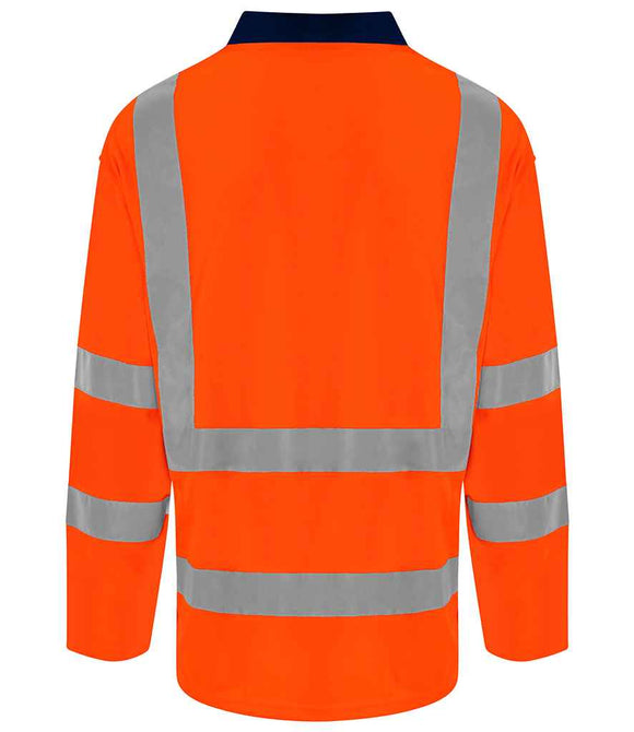 Pro RTX High Visibility Long Sleeve Polo Shirt