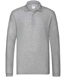 Fruit of the Loom Premium Long Sleeve Cotton Pique Polo Shirt-11
