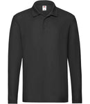 Fruit of the Loom Premium Long Sleeve Cotton Pique Polo Shirt-4