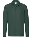 Fruit of the Loom Premium Long Sleeve Cotton Pique Polo Shirt-3