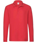 Fruit of the Loom Premium Long Sleeve Cotton Pique Polo Shirt-12