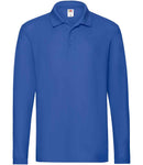 Fruit of the Loom Premium Long Sleeve Cotton Pique Polo Shirt-9