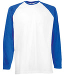 Fruit of the Loom Contrast Long Sleeve Baseball T-Shirt-8
