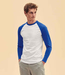 Fruit of the Loom Contrast Long Sleeve Baseball T-Shirt-7