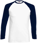 Fruit of the Loom Contrast Long Sleeve Baseball T-Shirt-3