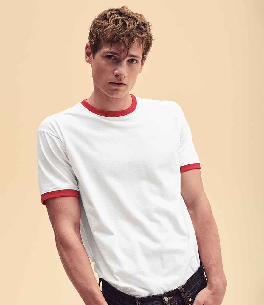 Fruit of the Loom Contrast Ringer T-Shirt