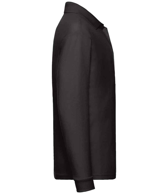 Fruit of the Loom Kids Long Sleeve Poly/Cotton Pique Polo Shirt