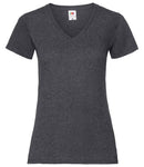 Fruit of the Loom Lady Fit Value V Neck T-Shirt-7