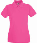 Fruit of the Loom Lady-Fit Premium Cotton Pique Polo Shirt-12