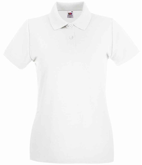 Fruit of the Loom Lady-Fit Premium Cotton Pique Polo Shirt