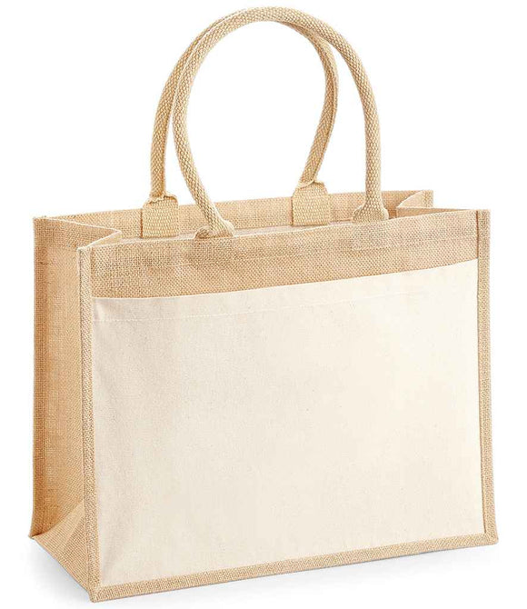 Westford Mill Pocket Jute Shopper | Natural