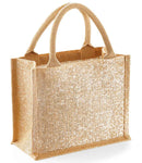 Westford Mill Shimmer Jute Mini Gift Bag | Natural Gold-2