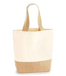 Westford Mill Jute Base Canvas Shopper | Natural-3