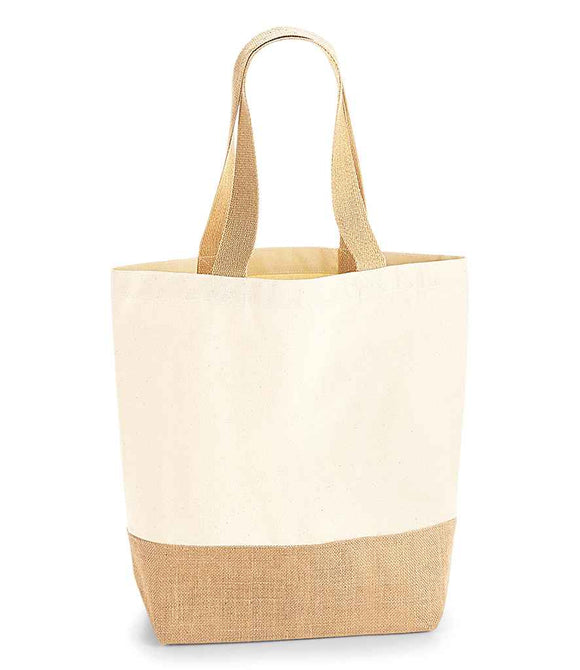 Westford Mill Jute Base Canvas Shopper | Natural