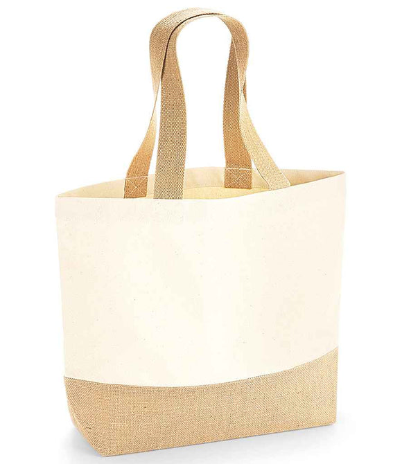 Westford Mill Jute Base Canvas Tote | Natural