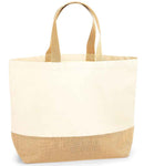 Westford Mill Jute Base Canvas Tote XL | Natural-3