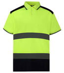 Yoko Two Tone Short Sleeve Polo Shirt-4