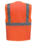 Yoko Hi-Vis Top Cool Open Mesh Executive Waistcoat-2