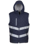 Yoko Hi-Vis Kensington Hooded Gilet-1