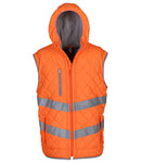 Yoko Hi-Vis Kensington Hooded Gilet-4