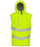 Yoko Hi-Vis Kensington Hooded Gilet-6