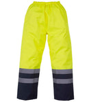 Yoko Hi-Vis Two Tone Waterproof Overtrousers-3