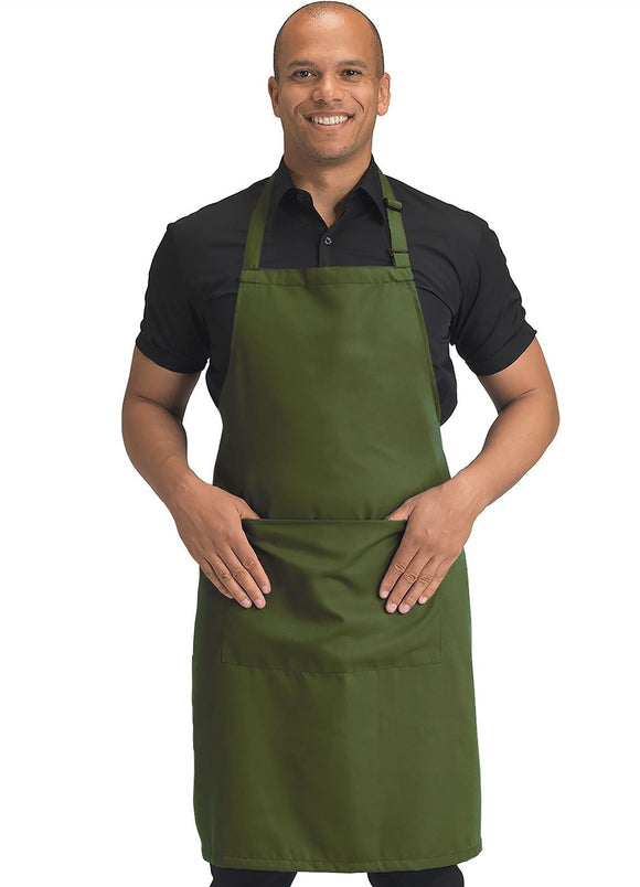 Dennys Polyester Bib Apron with Pocket